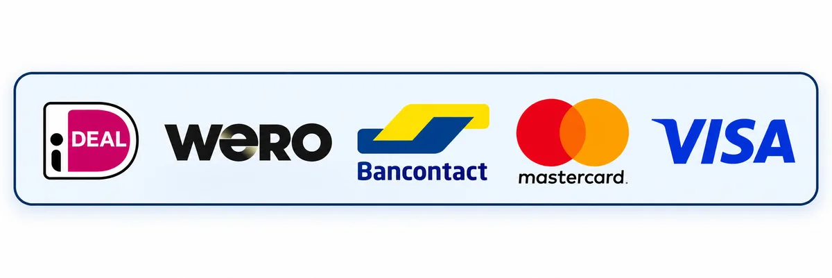 Veilig betalen met iDEAL, Wero, Bancontact, Mastercard en Visa