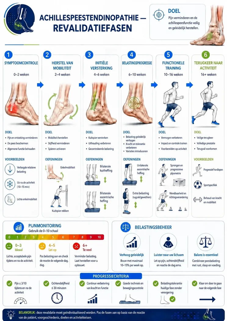 Achillespeestendinopathie — fasen