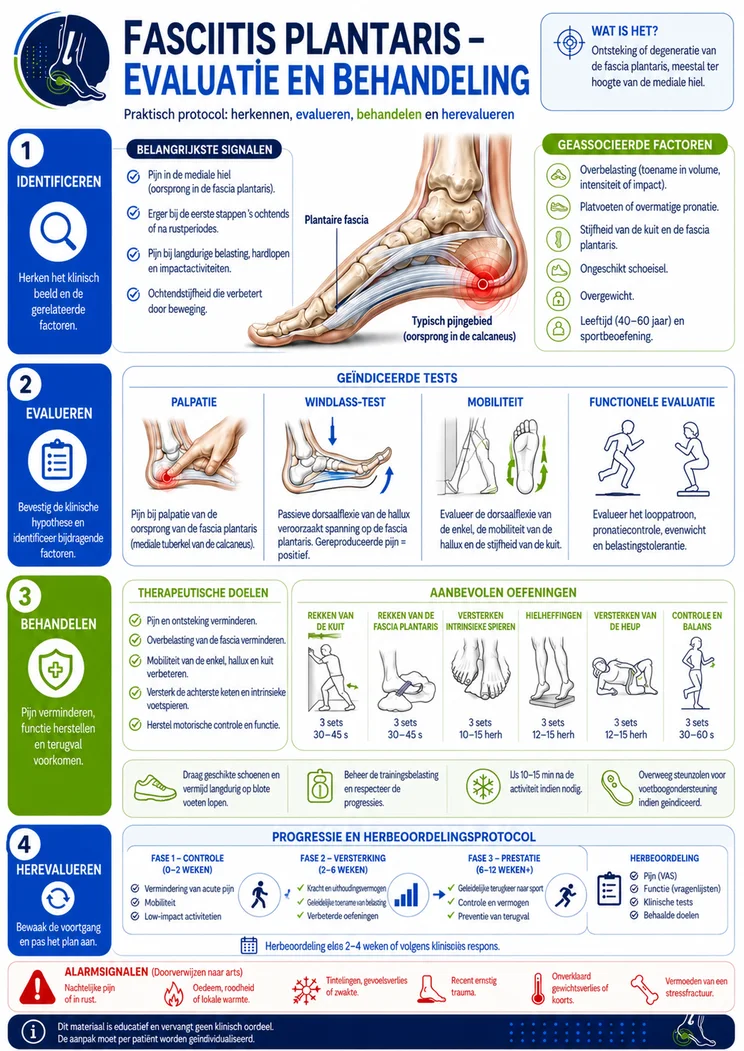 Fasciitis plantaris — evaluatie en behandelbeleid