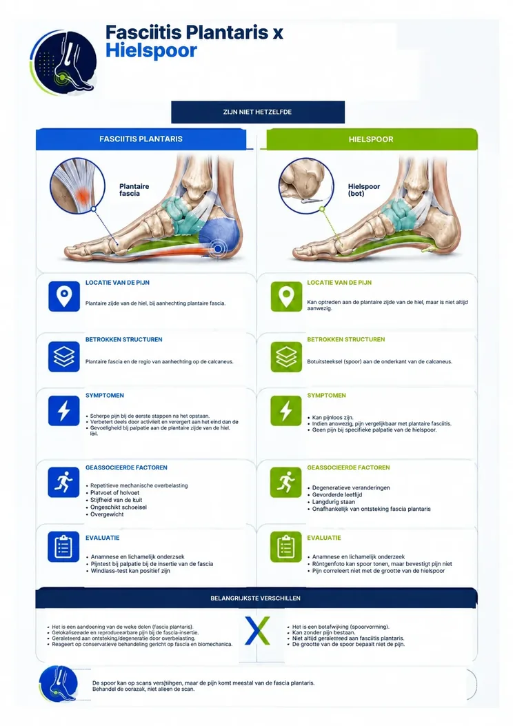 Fasciitis Plantaris vs. Hielspoor