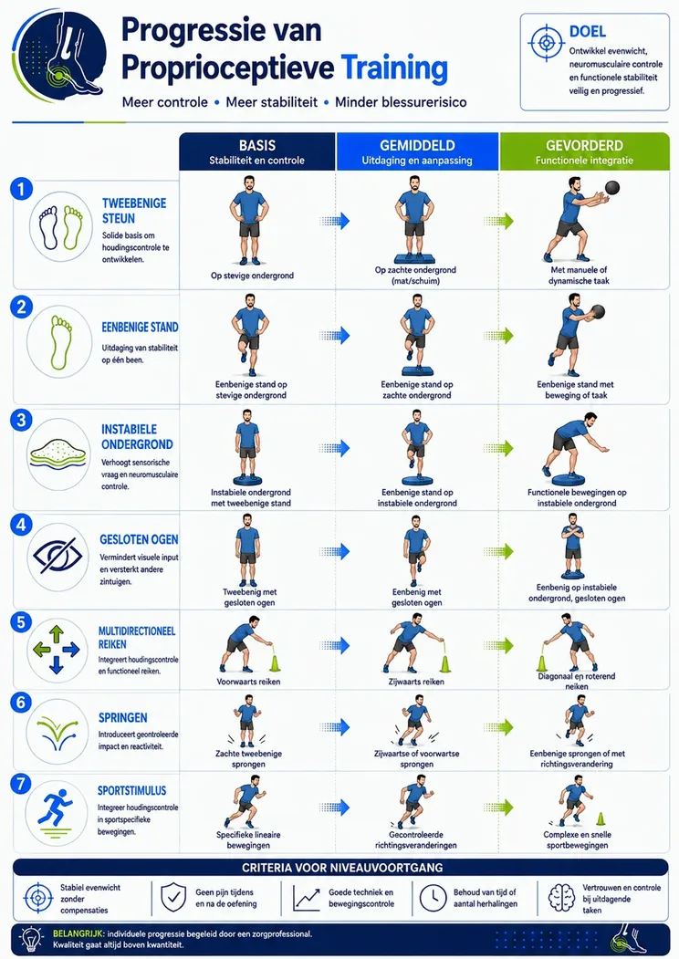 Progressie van proprioceptieve training